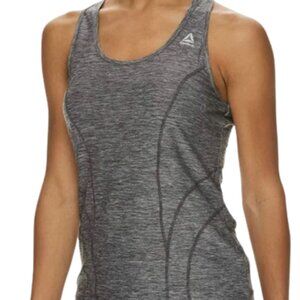 Reebok Dynamic Slim Fit Racerback Tank Top Gray Women's Size Large